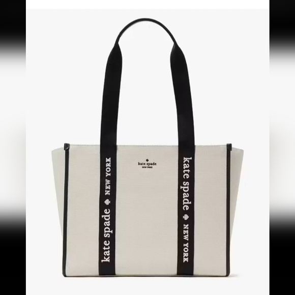 Kate Spade Kip Canvas Large Tote Natural Multi